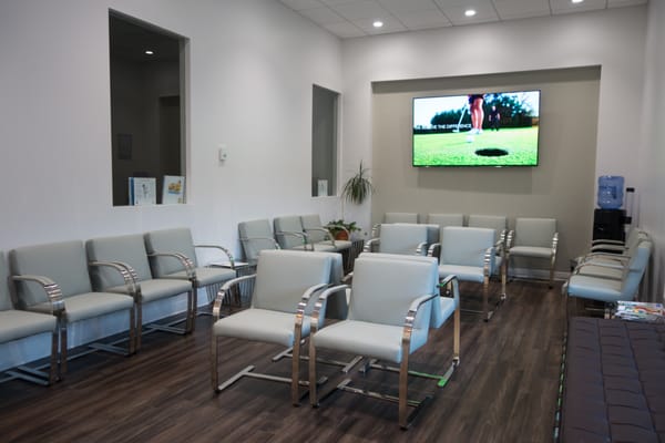 Our waiting room at Greenwich Ophthalmoogy Associates