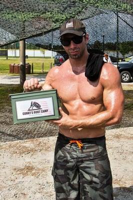 The man and woman with the most ammo can lifts wins this ammo can trophy