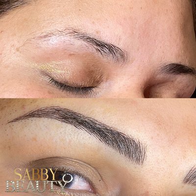 Microblading 3D hair strokes lasts 12 mths