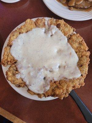 24.99 for a Texas sized chicken fried steak. Literally covered the whole plate!!