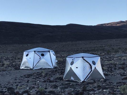 SHIFTPODs in Death Valley! Or s that the moon??