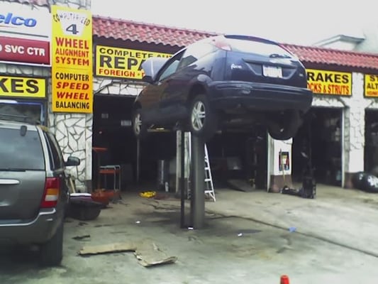 The Focii gets a checkup before a long trip in 2007