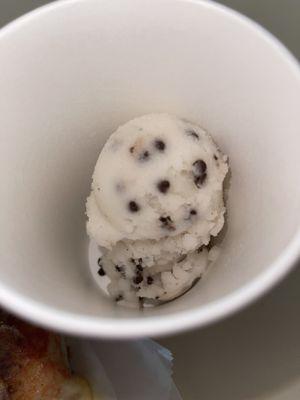 Vanilla chip ice! $2.70 for two scoops