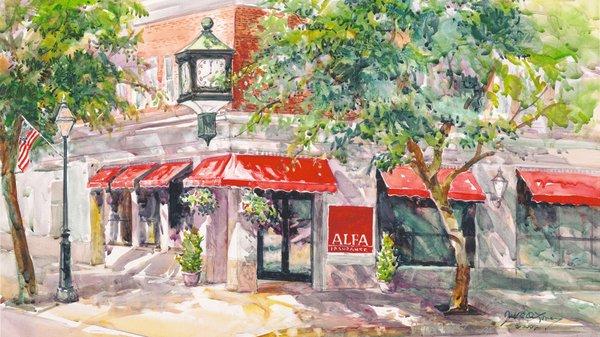 Alfa Insurance painting by Jack Deloney