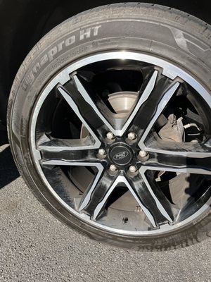 $45 for wash and wheels.