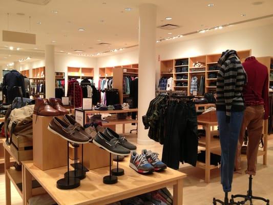 The men's section.