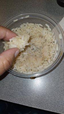 Rice was old and clumpy Will never go there again !!!