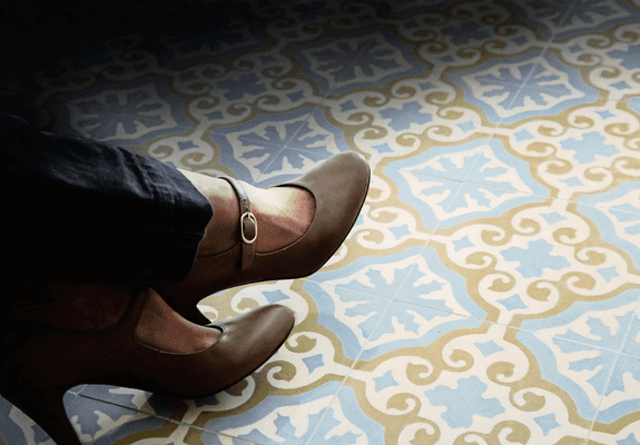 Handmade Spanish hydraulic tiles, created exclusively for Designtra.