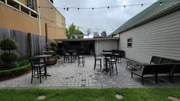 Patio is nice and has a fountain