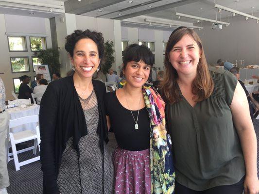 Rabbis Michelle Missaghieh and Helen Miller joining Jackie Lara, one of our speakers at Celebration 500.