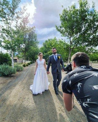 BTS with the newlyweds