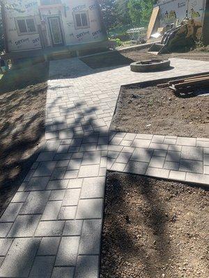 Paver walk