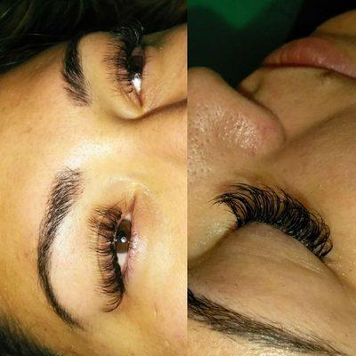 Volume lash extensions