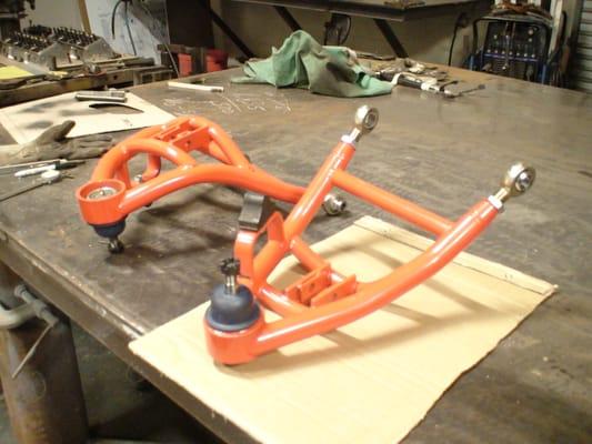 Custom fabricated Chromoly control arms!