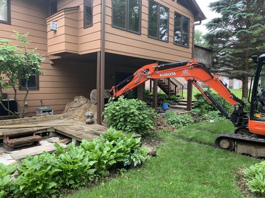 Wells that are not in use are required to be sealed per state code. We found this well 10 feet deep under a 4 season porch.