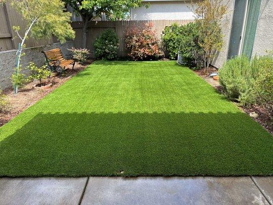 Bay Area artificial grass installation