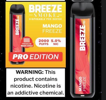 Breeze pro. Disposable vapes