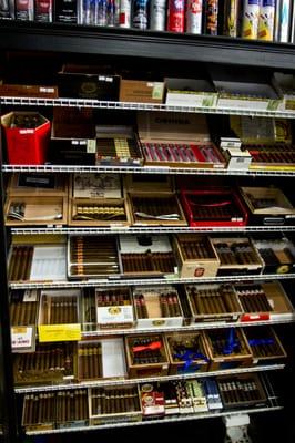 we sell cigars, come on in and check out our selection