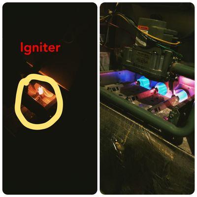 Fixed a gas furnace by replacing a busted ceramic igniter.