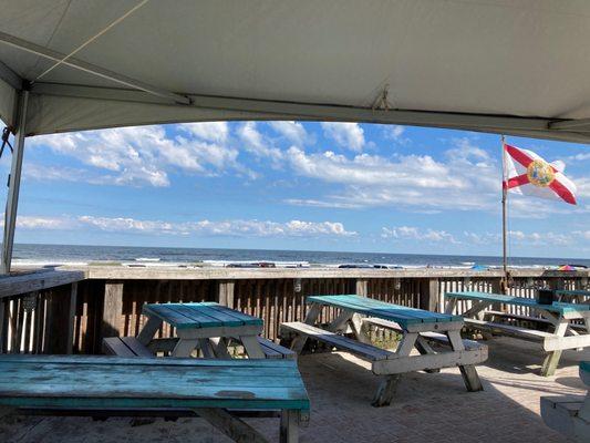 The patio ocean view!