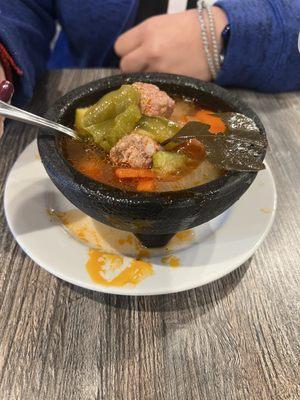 Albondigas soup