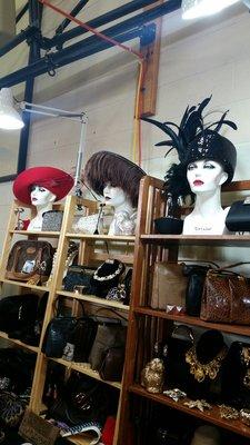 Vintage  hats ooooh  soooo fancy at Vintage Allure . Teresa Postems dealer.