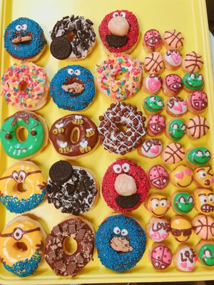 Decorated donuts