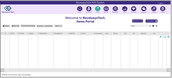 A glimpse of customizable item portal