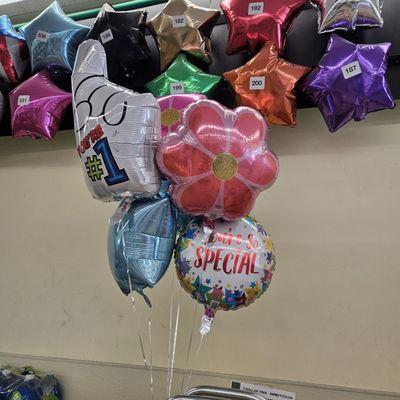 Bought balloons $1.50 each