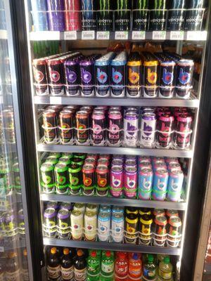 Great selection of Bang energy drinks.