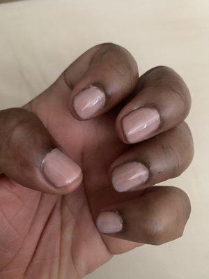 Worst gel manicure ever!