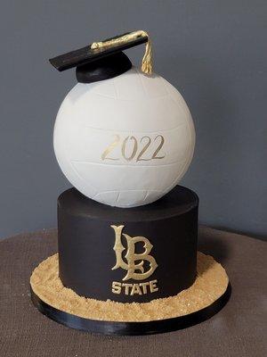 Volleyball cake  Graduation cake