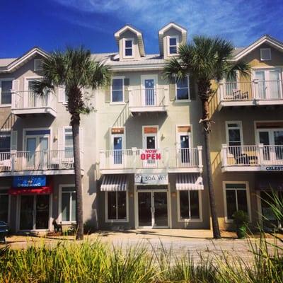 The front of the shop on a beautiful summer day!