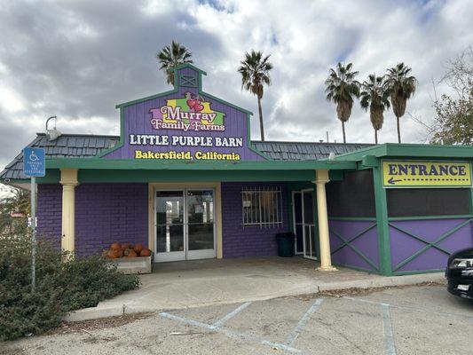 Entrance and front of store