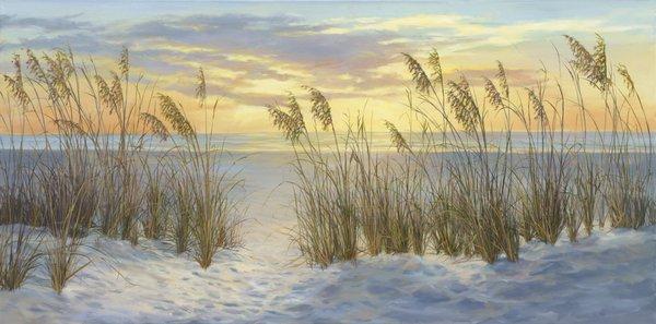 Laurie Snow Hein "SeaOat Sunrise" Oil on Canvas