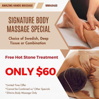 Amazing Hands Massage
 MM40460
 Call us at 954-507-8080 (Text for Appointment)