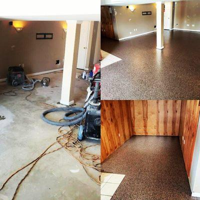 Epoxy floor coating