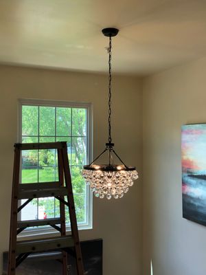 Gorgeous foyer light install