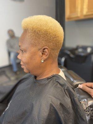 Lady taper fade by Nikki #ladybarber #femalebarber