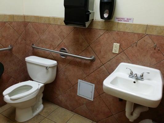 Ghetto ass bathroom at subway!