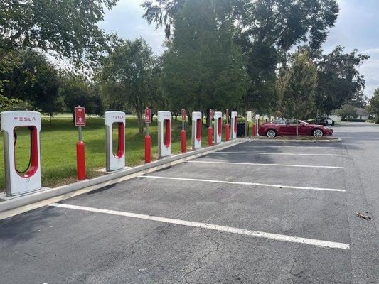 Tesla superchargers