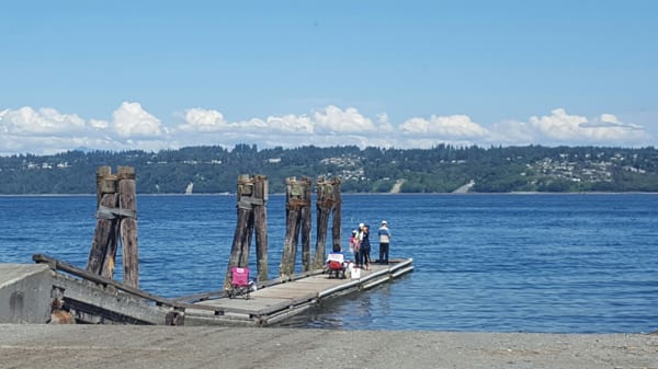 The boat launch/ dock