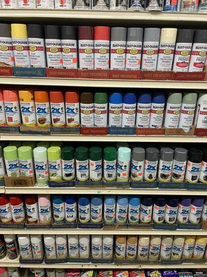 Colorful spread of spray paint to brighten your mood