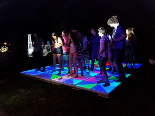 Led dance floor.