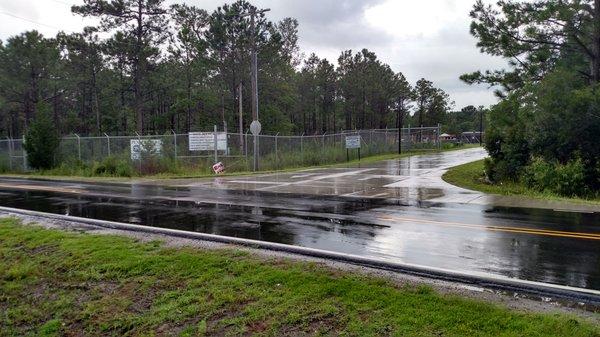 Entrance off Transfer Station Road