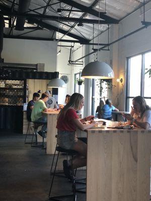 Dining tables at The Joinery