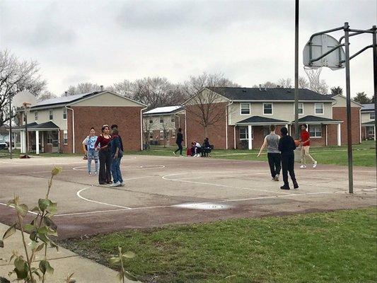 This Spring Break was cold and dreary, but the kids enjoyed some time outside.