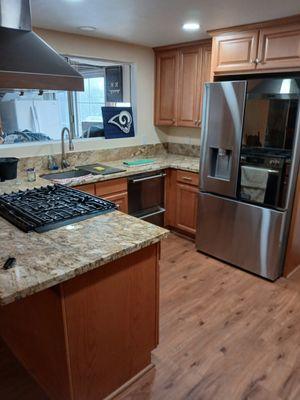 Granite counter tops all cabinets wood top of line in my opinion