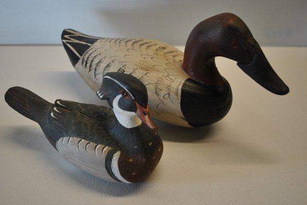 Hand made duck decoys