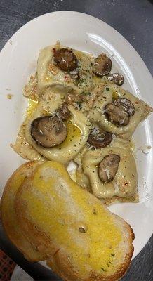 Portabella Mushroom ravioli